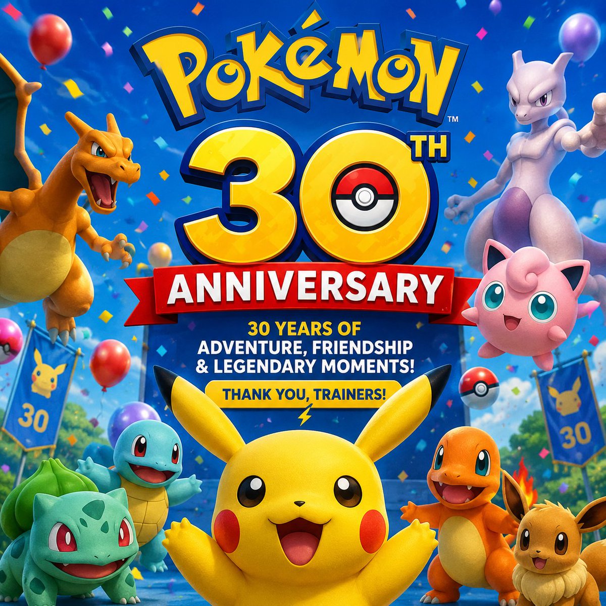 TheEmilycarte's tweet photo. 🔥 Pokémon’s 30th Anniversary is here! 🎉⚡
30 years of iconic Pokémon, unforgettable battles &amp; childhood memories! 🥹❤️
See what’s happening for the big anniversary 👀👇 https://t.co/pk2QmwPfXQ
#Pokemon30 #Pokemon #PokemonDay https://t.co/KHl8htegab