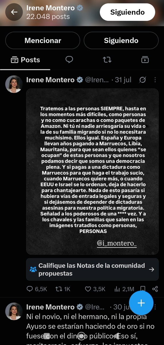 Clonazepamers's tweet photo. ¿Alguien sabe algo de nuestra política-influencer Irene Montero?

Casualmente desde que pasó lo de Ceuta y vamos casi que a viоlасión diaria de jovenlandeses en los medios, se le ha caído el wifi, por lo que sea. https://t.co/TE4f1EA5OJ
