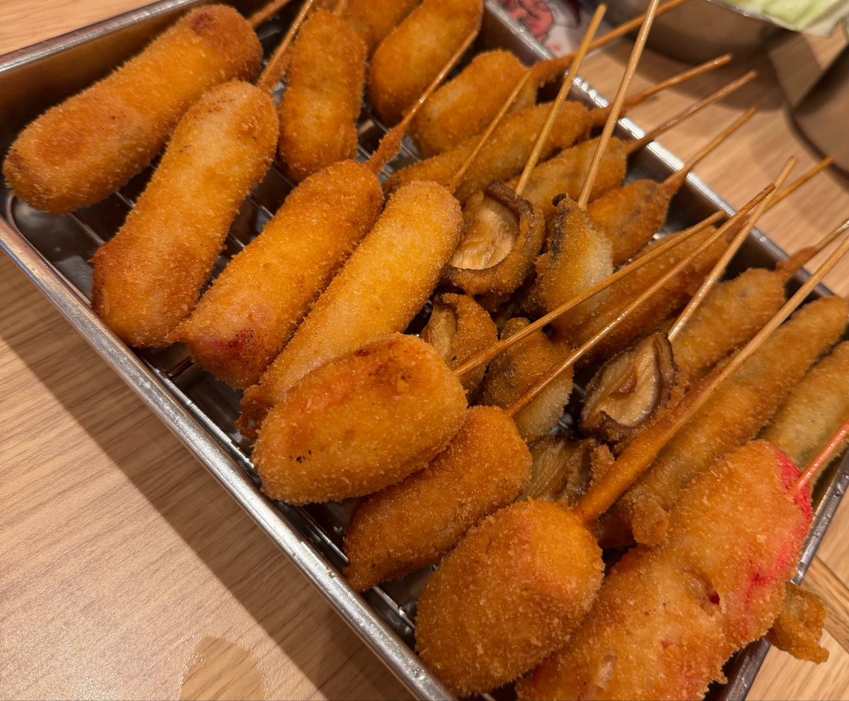 みかちゃんと串カツだるま食べた！！ うますぎたし、久しぶりに会えて