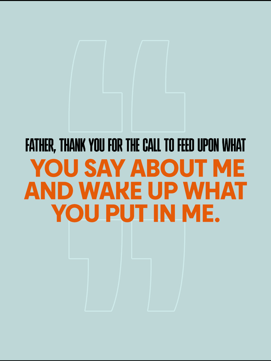 lakewoodchurch's tweet photo. A Prayer for Today 

Father, thank You for the call to feed upon what You say about me and wake up what You put in me.  

Thank You that I am not limited by my past, by dysfunction passed down through my family, or by what others have said about me. I believe that You are going to help me rise up and be a mighty hero. In Jesus’ Name, Amen.