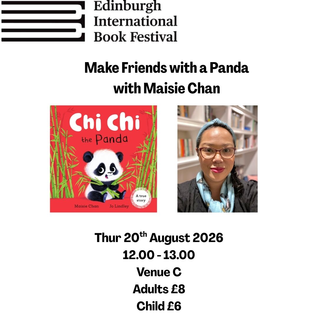 MaisieWrites's tweet photo. Just made my own graphic! 

Join me at  @edbookfest  with your kids (recommended for 3-5 but older like the book too) . I will be talking about Chi Chi the Panda and we will be making our very own Chi Chi’s from paper plates! 

https://t.co/jZOl76EARZ https://t.co/hDHjQWRoX6