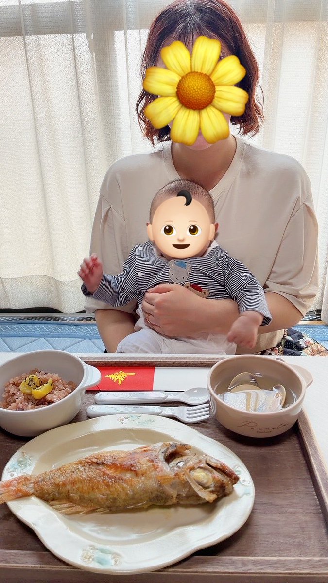 rabbit_69star's tweet photo. 今日は👶🏻の百日祝い㊗️✨
実家でみんながお祝いしてくれました♡ https://t.co/KcsSROUMIG