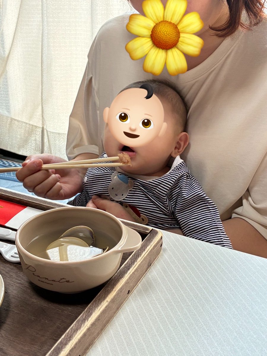 rabbit_69star's tweet photo. 今日は👶🏻の百日祝い㊗️✨
実家でみんながお祝いしてくれました♡ https://t.co/KcsSROUMIG