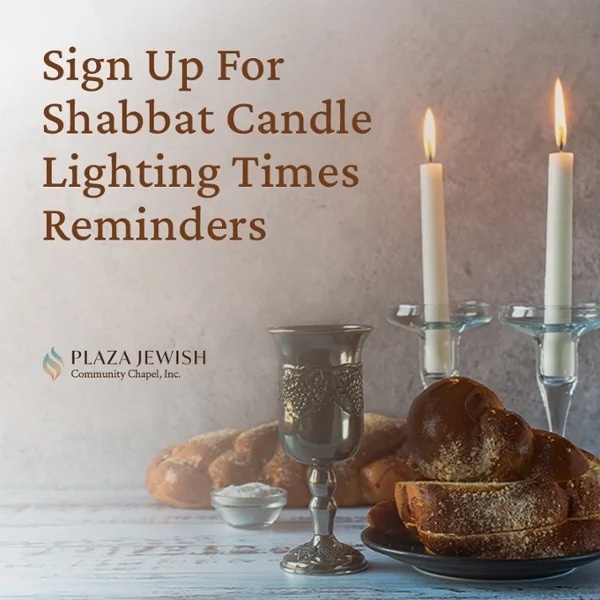 PlazaJewish's tweet photo. Plaza Jewish Community Chapel would like to remind you that candle lighting in NYC is at 7:37 PM.
Get candle lighting times where you are: https://t.co/KR41WFJZA3 https://t.co/yFm7JMUXL8