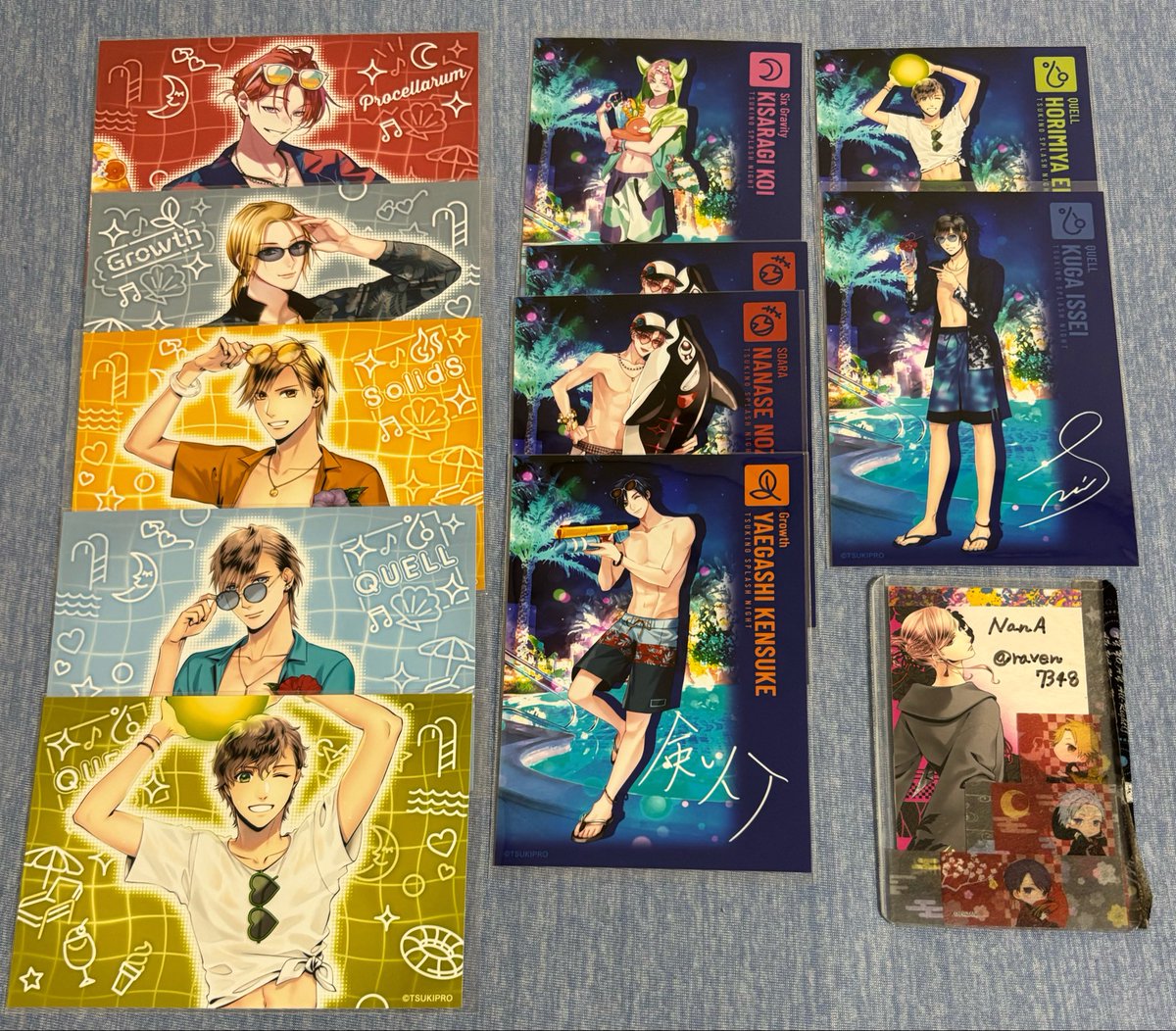 raven7348's tweet photo. 【交換】ツキウタ。 ALIVE SQ ツキプロ ツキスプ TSUKINO SPLASH NIGHT メモブロ ブロマイド 特典

譲:画像1、2
求:画像3

郵送
特典里津花は追加購入時の自引き分を出しております
1点からでもお気軽にお声がけください
よろしくお願いいたします https://t.co/sVnFlJdKLy