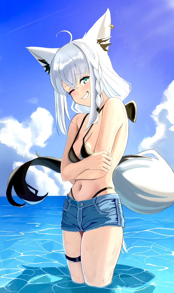 nixe_16's tweet photo. 白上フブキ
 #絵フブキ https://t.co/w5RFjYzufu