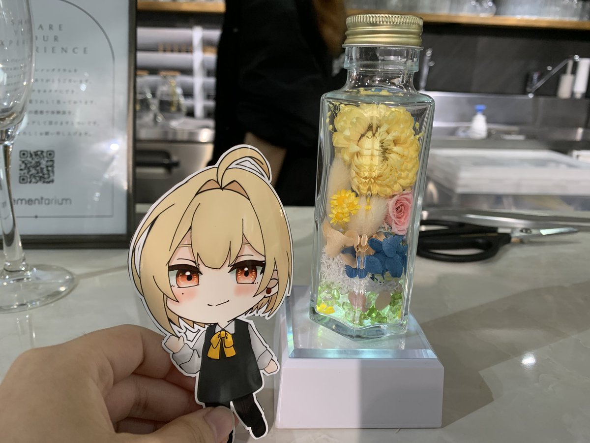 Keiho_Nami's tweet photo. エレメンタリウム代官山さんにお世話になりました！

まずはいのけい正義の平 和(たいら のどか)を作っていただきました🥳🥳🎶
いっぱい褒めてもらえて嬉しかった〜！ありがとうございました💕 https://t.co/xiNTUEUxFK