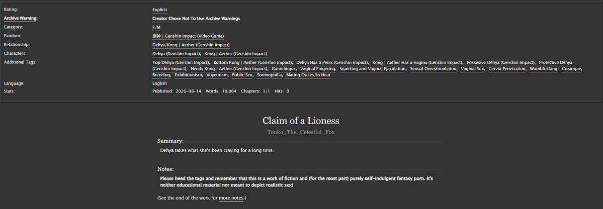 TenkoTCF_art's tweet photo. Well, here goes nothing. Have a 10k Deyhther fic. 

As always, heed the tags and double-check the tags on the work itself as I may update them if I forgot tags or mistagged.

#Dehyther #ディシ空

https://t.co/X2WiBECZLu https://t.co/pqX42qITr3