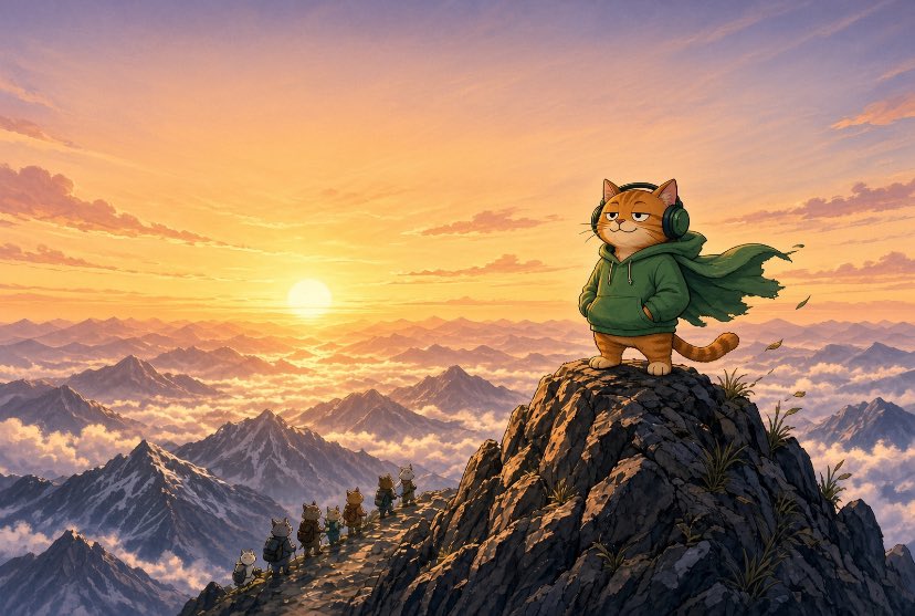 AtlasAlpha0's tweet photo. POV: Everyone wanted to make it to the top, but only Lofi kept climbing.
$LOFI @LofiCatSOL #loficat https://t.co/uUzE44IjEg