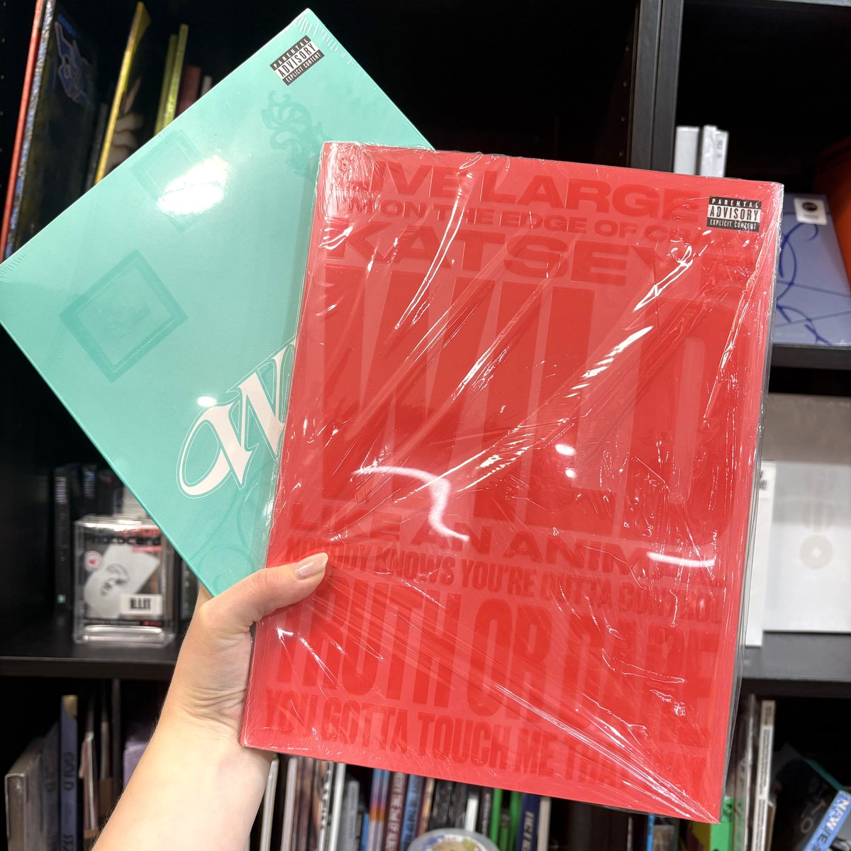 hmvSolihull's tweet photo. 🎵 NEW MUSIC 🎵

Brand new from our latest #hmvHeadliner KATSEYE have released their brand new album ‘WILD’ 🥳

Wild Heart, Wild World, and member versions available in store as well as a #hmvExclusive blizzard vinyl 🩵

#katseye #katseye_wild #newmusicfriday https://t.co/wDmeYXW6Kt