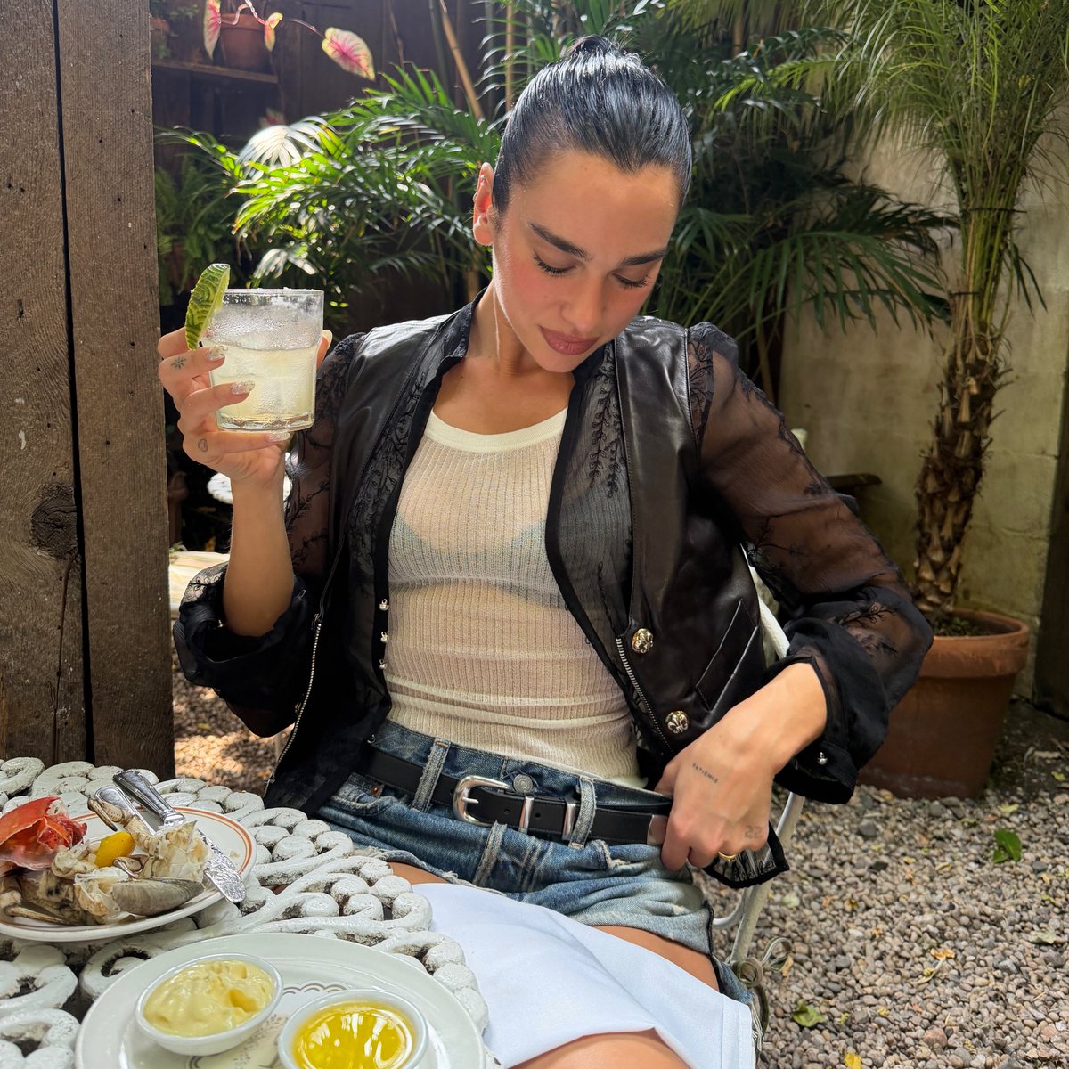 DUALIPA's tweet photo. coupla margs &amp; a new hobby https://t.co/eFKJQwplEj