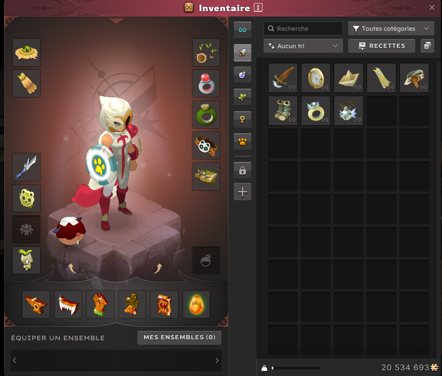 AbryxGaming's tweet photo. La team lvl 80, 20m5 cash simplement en farmant je suis assez content :D On vas tenter les 50m au lvl 100 ça risque un peu chaud je pense x)) @DOFUSfr #farmkamas #tylezia https://t.co/rMycc2RKbi