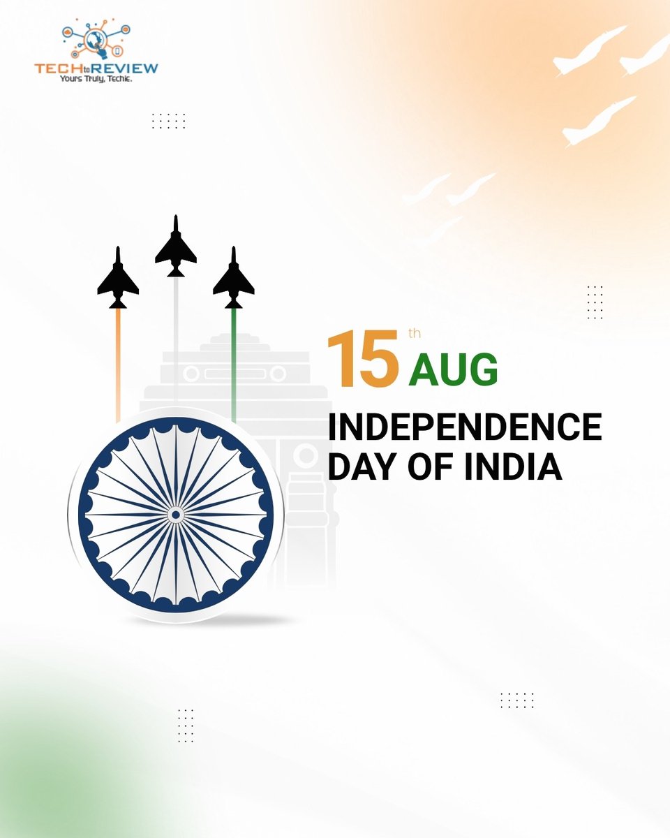 TechtoReview1's tweet photo. Freedom inspired our journey. Innovation is shaping our future. Tech to Review wishes you a Happy Independence Day!

#IndependenceDay #India #TechInnovation #DigitalIndia #TechToReview https://t.co/lYnRTOioZA