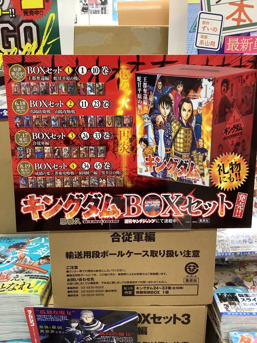キングダムBOXセット③】📚 〈24〜33巻〉 ⚔️⚔️⚔️➖合従軍編