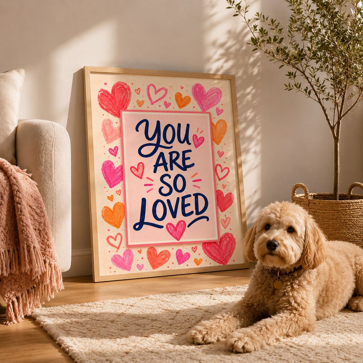 BJDesignsX's tweet photo. You Are So Loved printable wall art brings a wonderfully warm message to your space, surrounded by colourful hearts and playful lettering.
https://t.co/JQL55LlH6j
#EtsyFinds
#EtsyWallArt
#PrintableWallArt
#DigitalDownloadArt
#InstantDownloadPrint https://t.co/Gt1dUxDrVH