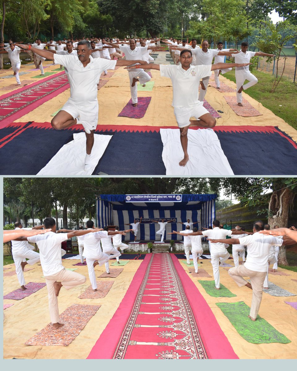 Crpf47bn's tweet photo. @Crpf47bn 
On the occasion of the Independence Day celebrations-2026, today on 14.08.2026, during the *Yoga Session* organized at the headquarters premises of 47 Battalion, CRPF, a collective singing program of #VandeMataram was held.
@grcellcz   
@PRange96633   
@crpfindia https://t.co/CJsyHJ8Kep