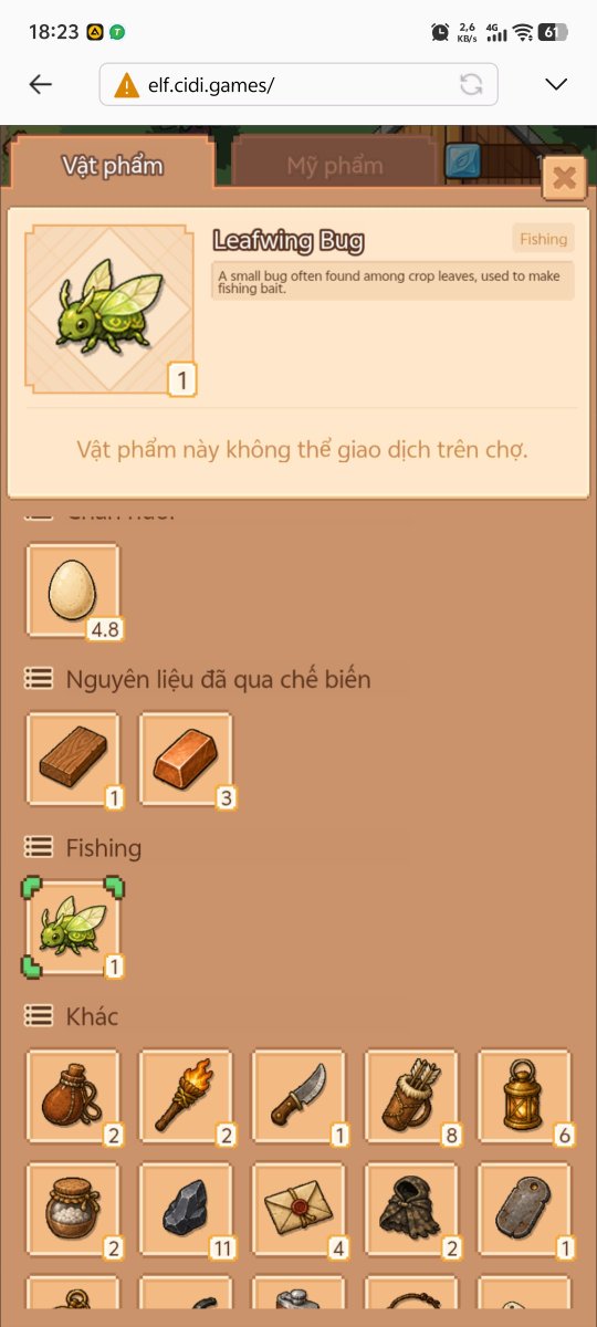 loczzh's tweet photo. Việc bắt sâu giúp ta có mồi câu cá. Tôi đã sẵn sàng cho việc này #playcidi 
@asher_cidigames 
@PlayCiDi https://t.co/6iqK1Z5Wur