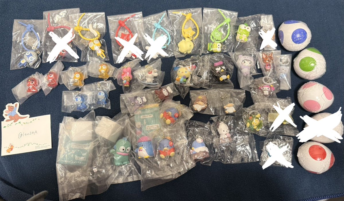 lsu24A's tweet photo. めじるしアクセサリー ガチャ 交換

譲:画像1.2.3枚参照
求:固ツイ参照、未所持のもの(画像の提示お願い致します）

千葉、新小岩、八王子付近手渡し>郵送

お断り→♡
ヨッシー出し惜しみの為色により6:1〜で考えております。
お返事にお時間いただく場合があります。

サンリオ 銀魂 ヨッシー ケロロ https://t.co/ev0RMG0Tbq