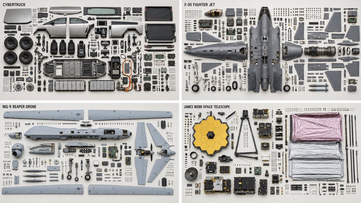 Knolling Teardown Diagram