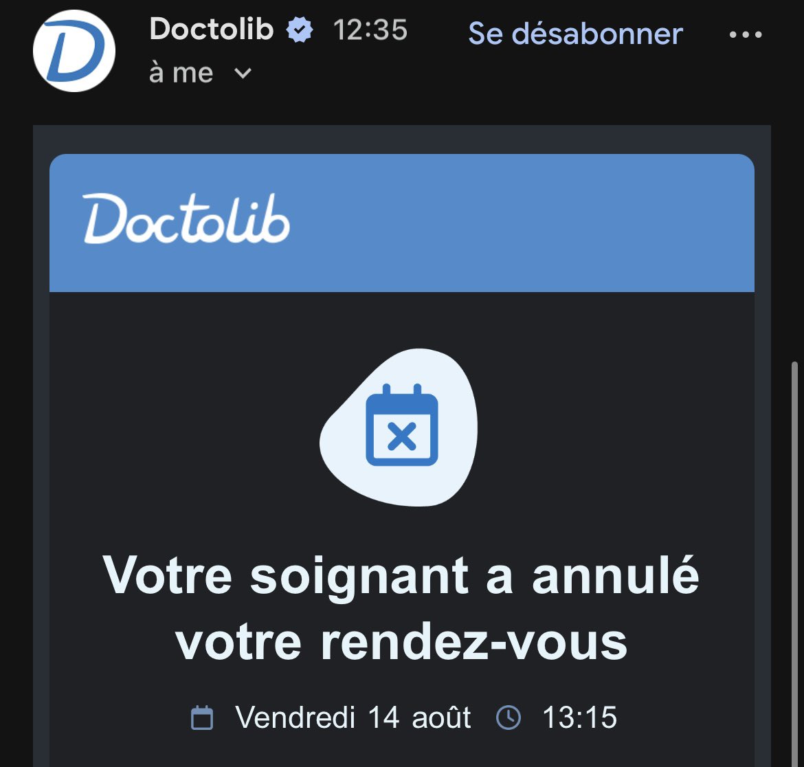 kalhexia's tweet photo. comment ça tu annules mon rdv 40mn à l’avance sans m’appeler ? je me pointe devant ya marqué “fermeture exceptionnelle à 12h”. Comment je vais prendre vla les rdv et ne pas me pointer jusqu’à ce qu’ils me blacklist https://t.co/Yee60VDZD1