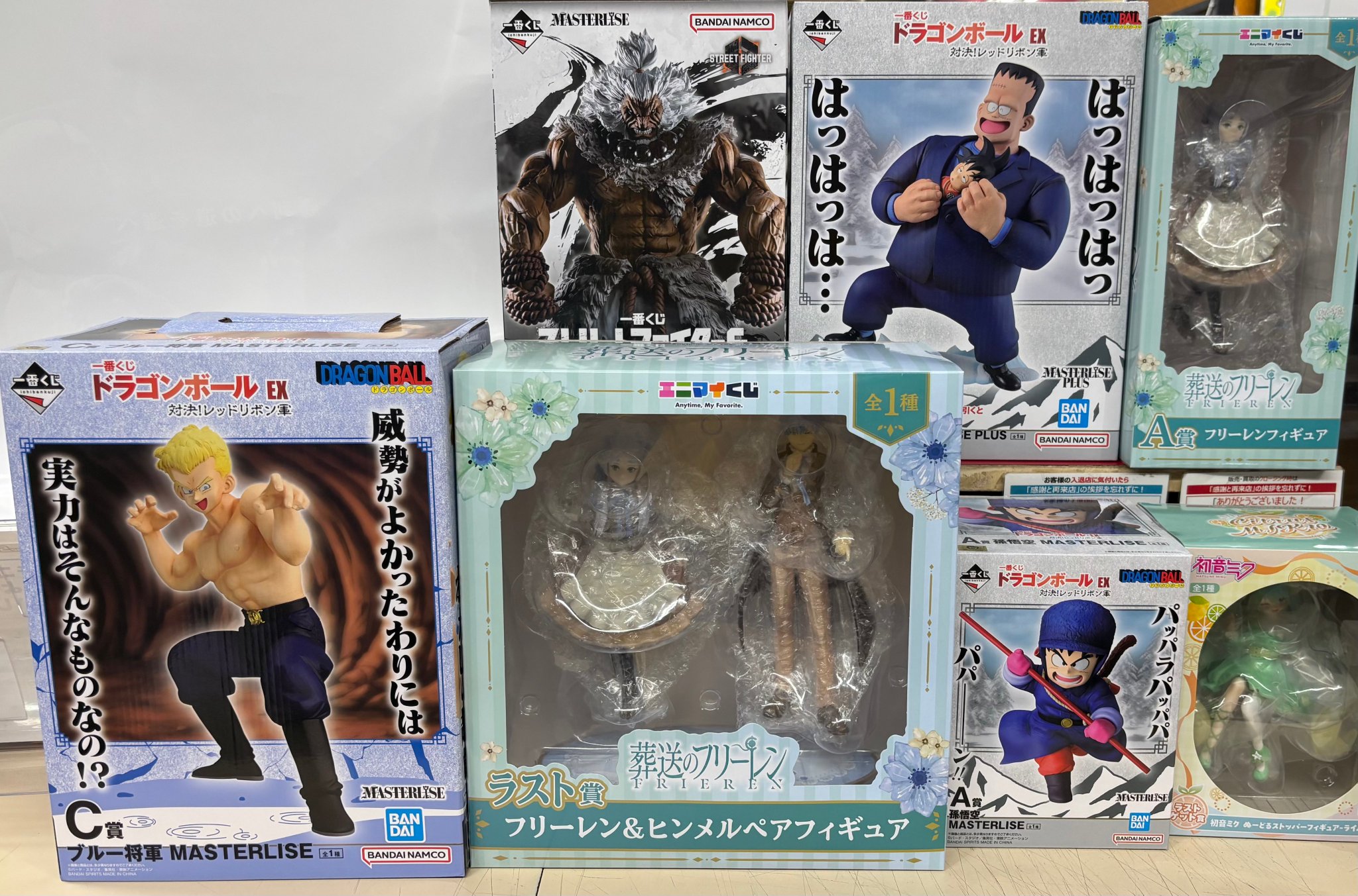 ドラゴンボール　葬送のフリーレン　ボルト　ゴールデンカムイ　フィギュア　20体 ゲームステーション本厚木店 on X: 