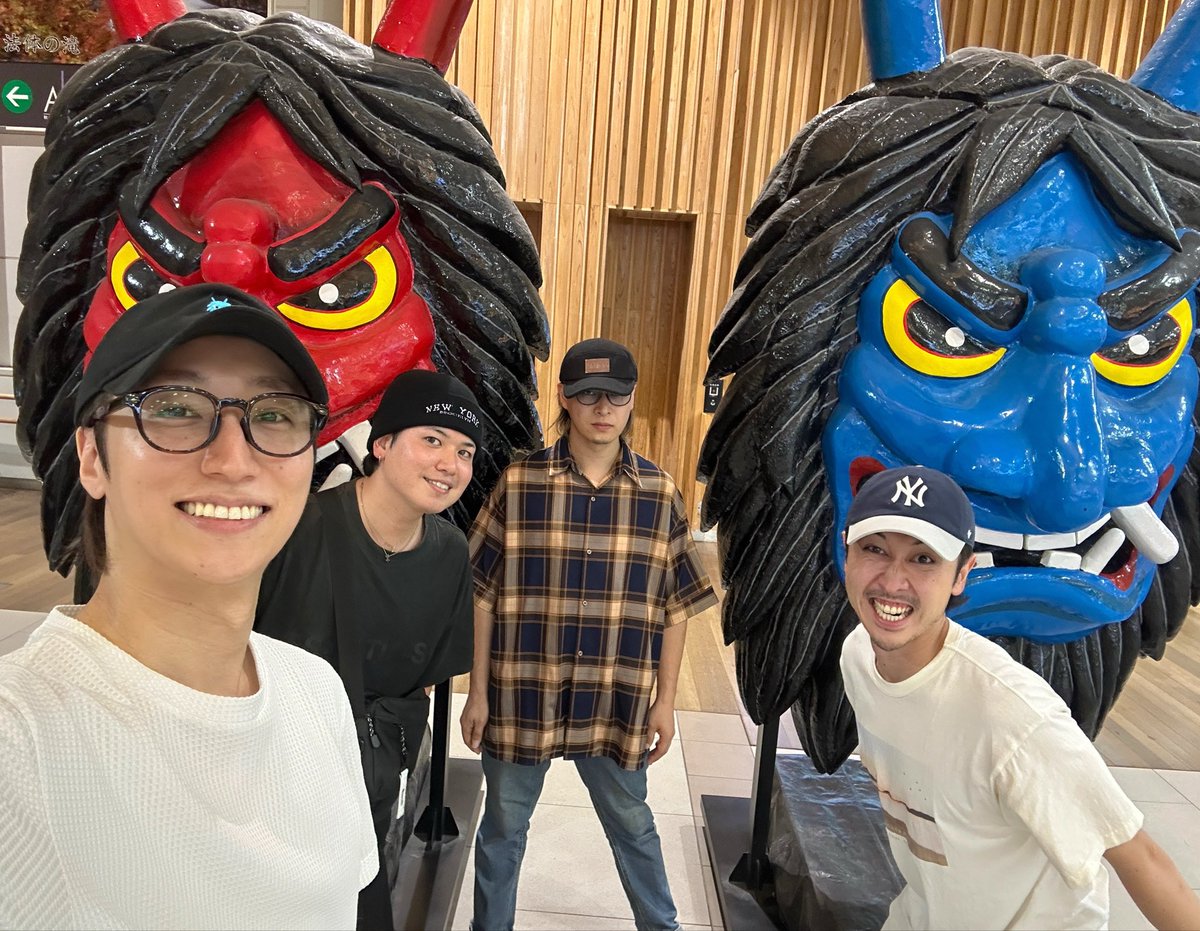 hiraoka_yuya's tweet photo. ようこそ、秋田へ🔥👹

明日明後日はいいLIVEにしょう！！

@toshiki0121gt 
@abc195677 
@_kkenshin https://t.co/ysO53MVPkl
