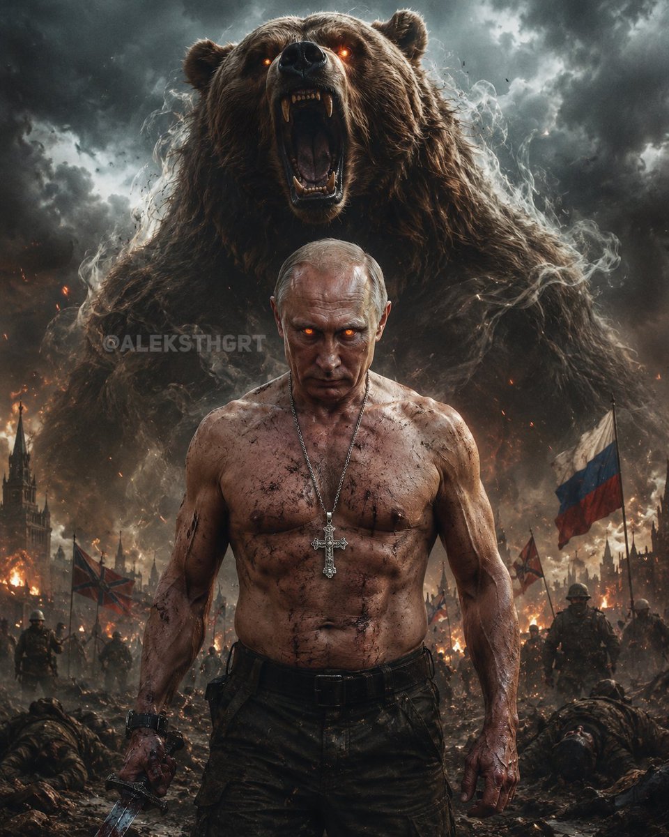 aleksthgrt's tweet photo. “The bear will not ask permission from anyone… He is the lord of the taiga… and he will not give his taiga to anyone.”

🇷🇺 Vladimir Putin https://t.co/IhFs5ikxbl