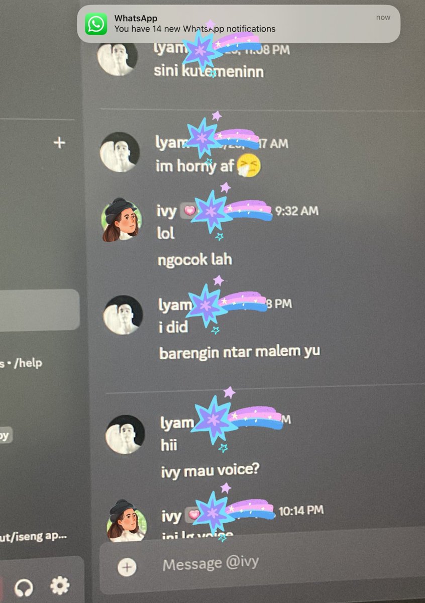 alanaanastasya's tweet photo. "discord tempat orang selingkuh"
iya emang bener 😌

cowo kalo setia emang bikin meninggal cepet kayaknya https://t.co/9InpYXAqCO