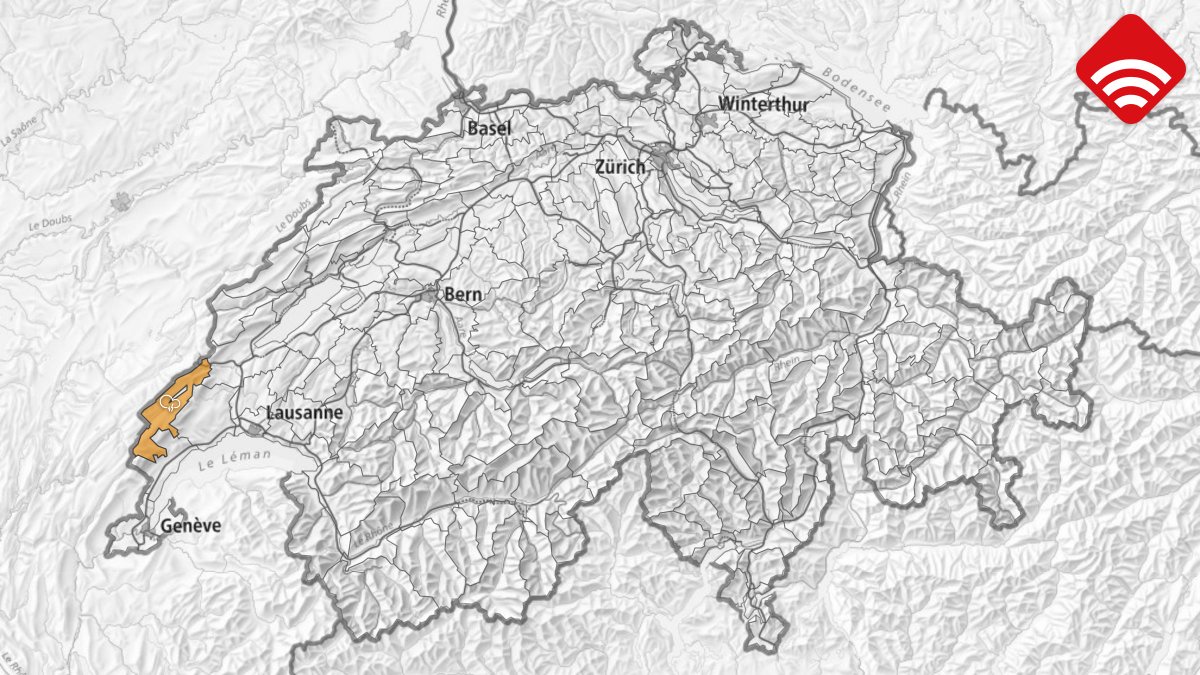 wetteralarm's tweet photo. ⚠️ Unwetterwarnungen Schweiz

🟠 Gewitter – Erhebliche Gefahr – VD Jura (14.08. 12:30 – 15:30)

ℹ️ Updates folgen
🔗 https://t.co/UiNytA7Eae
📱 https://t.co/WuVxsdTSgN https://t.co/L8gFtaydvW