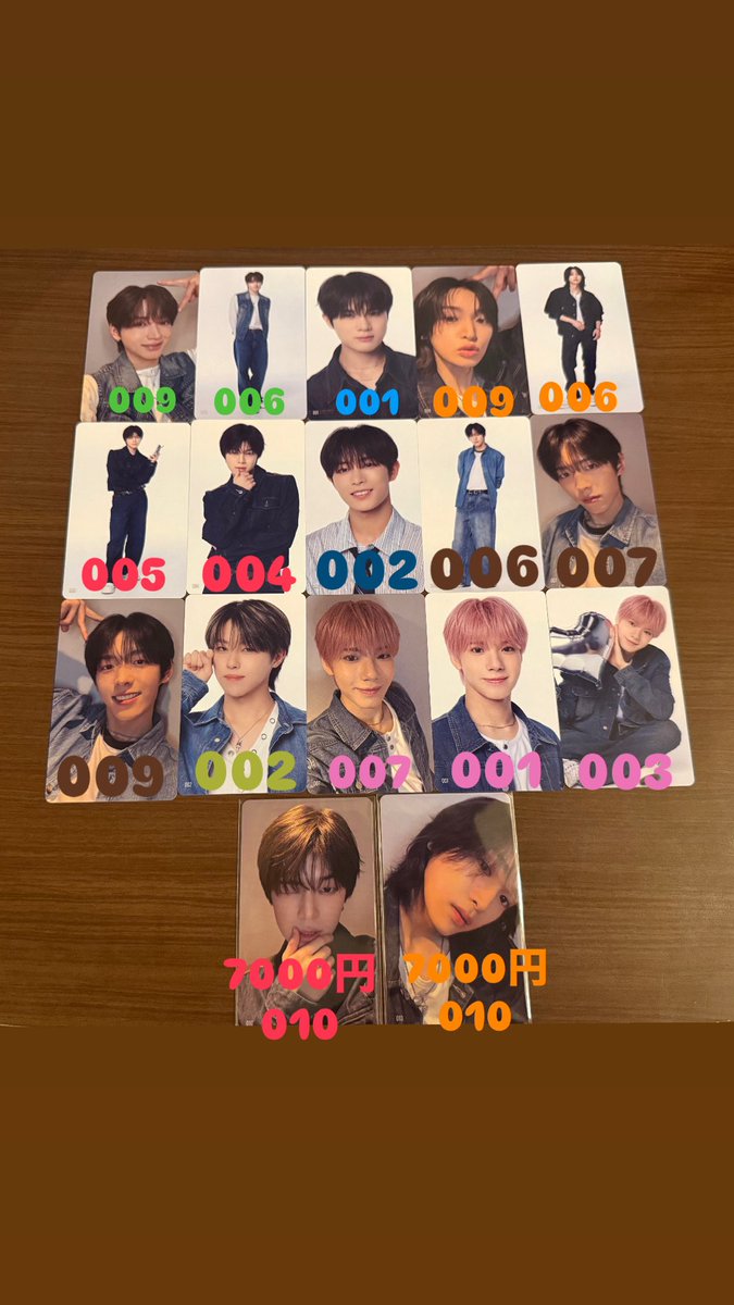 yukikun_0range's tweet photo. KO1KEYZ コイキーズ ファンミ
1st FAN MEETING トレカ 交換

【譲】
加藤006.009
柳谷001
小野006.009
照井004.005
飯塚002
シンヘン006.007.009
濱田002
矢田001.003.007

小野、照井7000円トレカ010

【求】 後藤💜ྀི＞その他

8月18日渋谷手渡しor郵送 
お気軽にお声がけ下さい💜ྀི
 #KO1KEYZ交換 https://t.co/7CFIp3qfg7