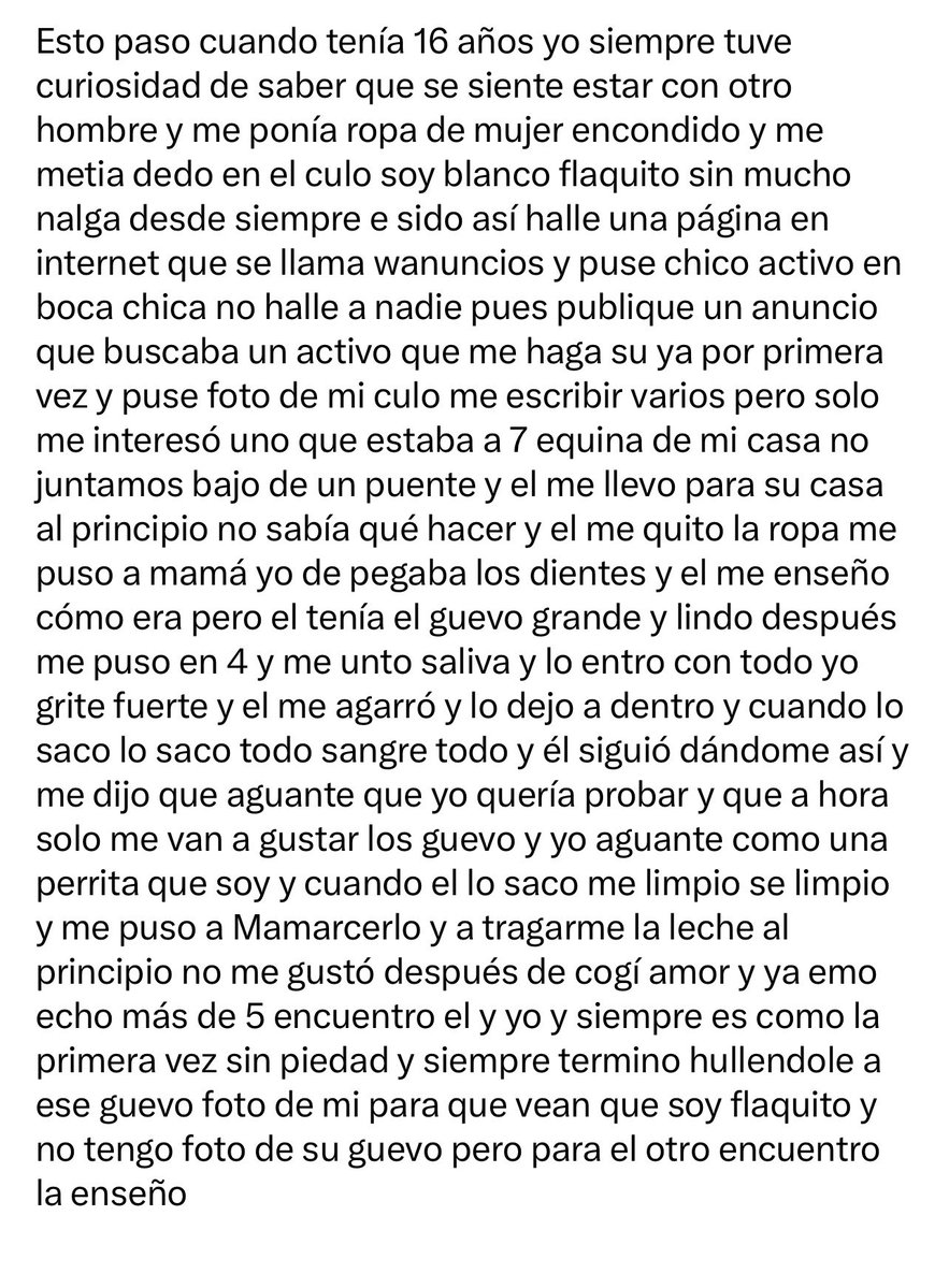 RelatosSexualRd's tweet photo. con el desconocido

#relatossexuales #relatos #dominicanRepublic #dominicana #sntoDomingo #Santiago #sexo #relatos #relatosgay #morbo #respeto https://t.co/PKYfhWbD8A