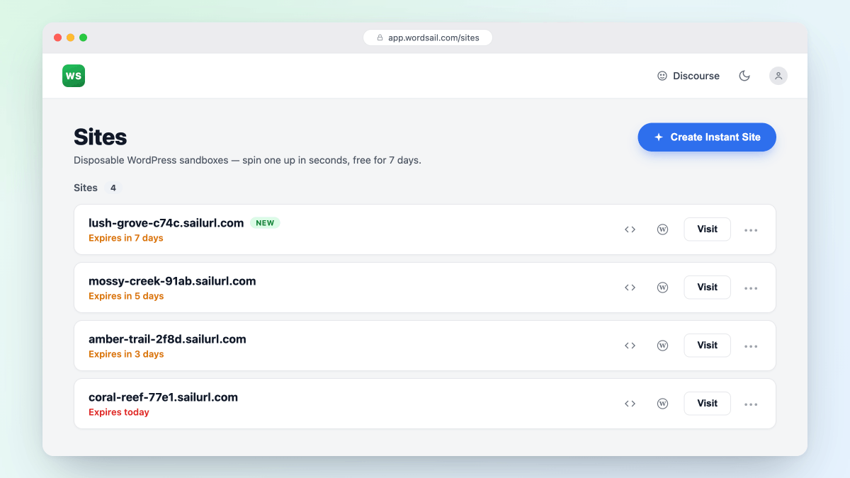 sharifffme's tweet photo. I’ve released WordSail - starting with free WordPress sandboxes.

But sandboxes are just the beginning. https://t.co/l81Jz41kIr https://t.co/l405VjQdFS