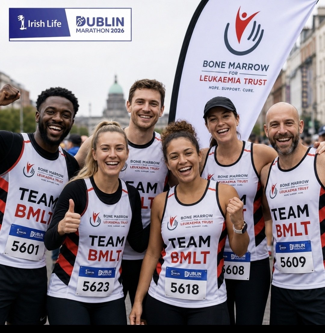 bmltrust's tweet photo. 𝗧𝗘𝗔𝗠 𝗕𝗠𝗟𝗧 𝗜𝗦 𝗢𝗡 𝗧𝗛𝗘 𝗠𝗢𝗩𝗘! 

The miles are adding up, the training is underway and our amazing Team BMLT runners

#TeamBMLT #BoneMarrowForLeukaemiaTrust #DublinMarathon2026 #IrishLifeDublinMarathon #RunForACause #Fundraising #EveryMileMatters #LeukaemiaAwareness https://t.co/qWHETjImDc