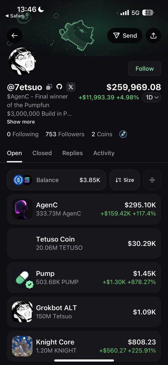 Qualified777's tweet photo. FRDbt4Zd9Bj5Ra8f6XRS92xFuYGDuY6UMqA3EGnkpump
FIRST TETSUO GROKBOT coin
15% of supply send to @tetsuoai this is gonna crime 
vamp

5KQMp7MgqnNUDimtr9TawStuKhXonxyWv7CKdfcipump
dyor https://t.co/xKMXe8ILuq