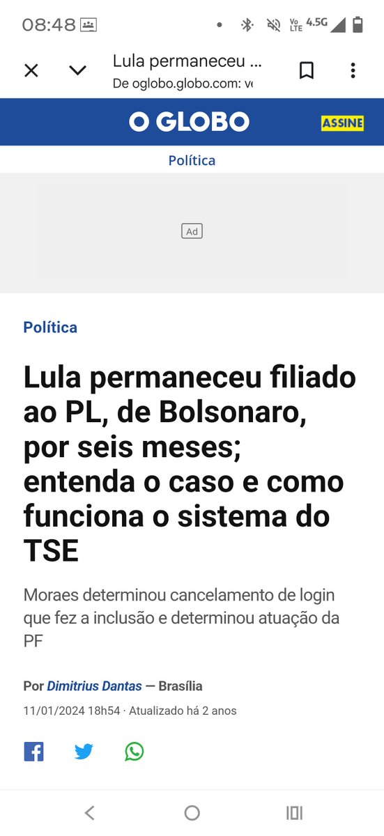fabbiosillva's tweet photo. @FernandoHoliday Ô burro...você sabia que o Lula já ficou 6 meses filiado ao PL? https://t.co/EmuMKjttx3