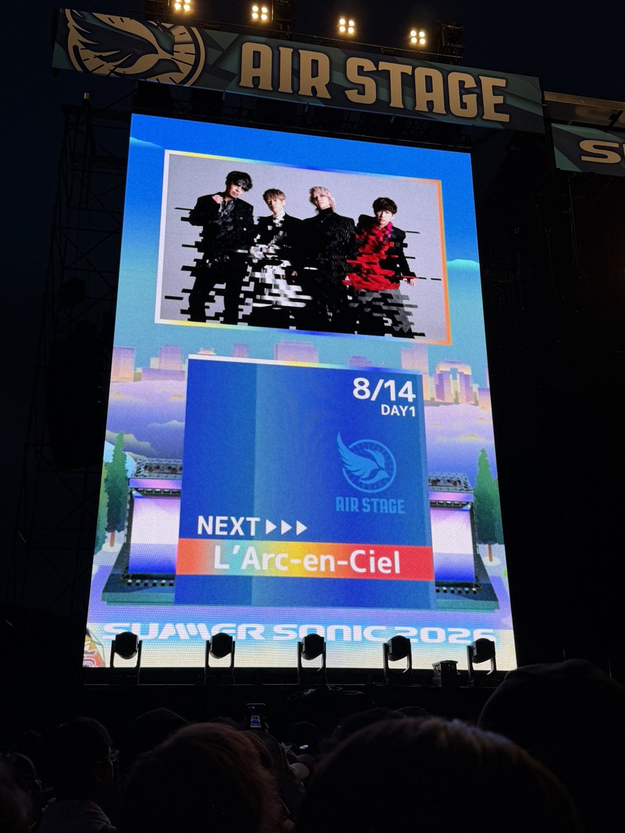 DayDayJTV's tweet photo. SUMMER SONIC 2026

#LArcenCiel #ラルク
#summersonic #SB19 https://t.co/MFlNaQpgiO