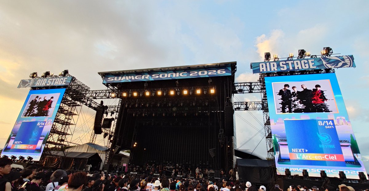 DayDayJTV's tweet photo. SUMMER SONIC 2026

#LArcenCiel #ラルク
#summersonic #SB19 https://t.co/1iVNF97fkD