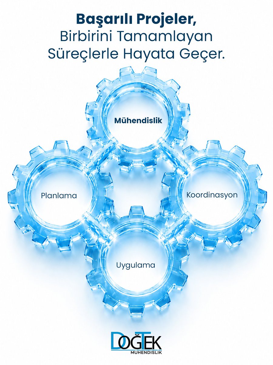 DogtekMuhendis's tweet photo. Başarılı bir proje, tek bir disiplinin değil; birbirini tamamlayan süreçlerin uyumuyla hayata geçer.
Planlama, mühendislik, koordinasyon ve uygulama… Her aşama, projenin güvenli, verimli ve sürdürülebilir şekilde ilerlemesinde kritik bir rol üstlenir. https://t.co/bcewI8CGOb