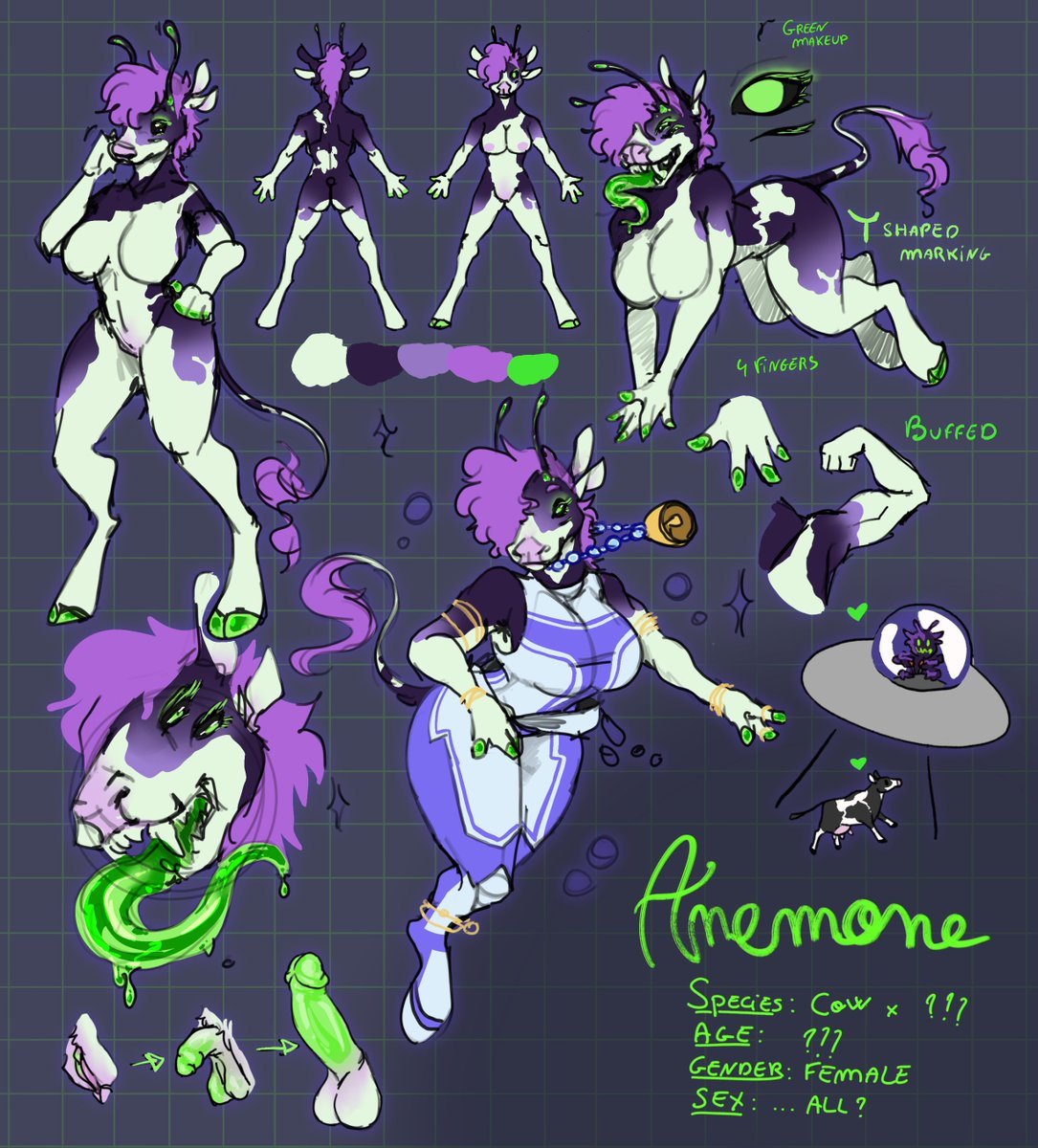 AhmesArt's tweet photo. What if the alien and the abducted cow fell in love and had a baby ? https://t.co/xMKODjUCES