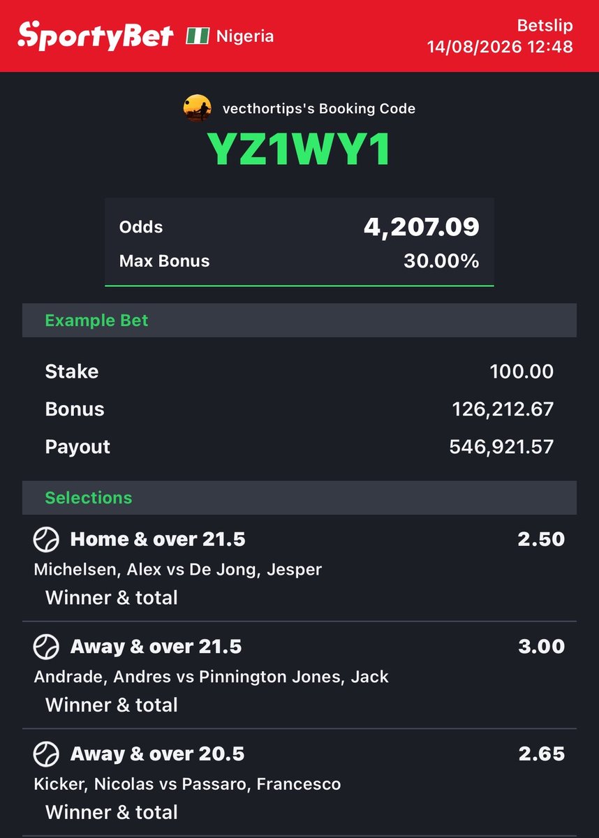 VecthorTips's tweet photo. YZ1WY1

Z09HSX

WIN &amp; OVER/UNDER

https://t.co/qPfgvqIDq2
PLAY | EDIT | FLEX | SPLIT https://t.co/5XIgN4jHP9
