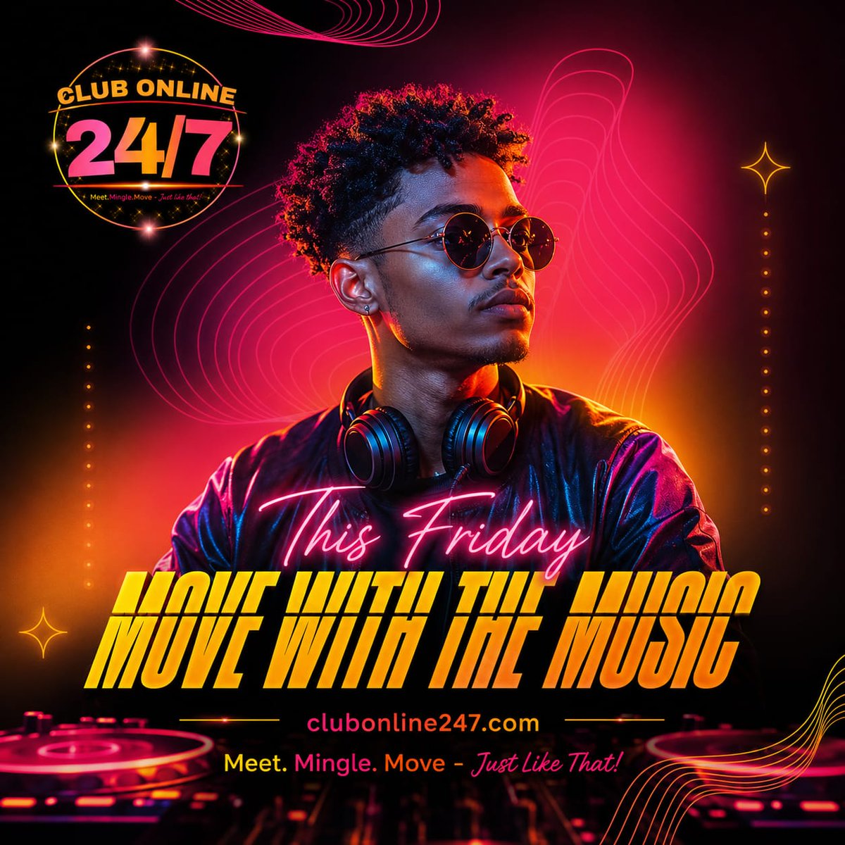 ClubOnline247's tweet photo. Friday is here. 🎶🔥

The week is over. Now it’s time to turn up the volume, find your rhythm and move with the music.

Whether you're here for the sounds, the conversations, the entertainment or simply the vibe, there’s always a reason to pull up.

Visit https://t.co/sEXCRZKNED https://t.co/Qiq1hazmL3