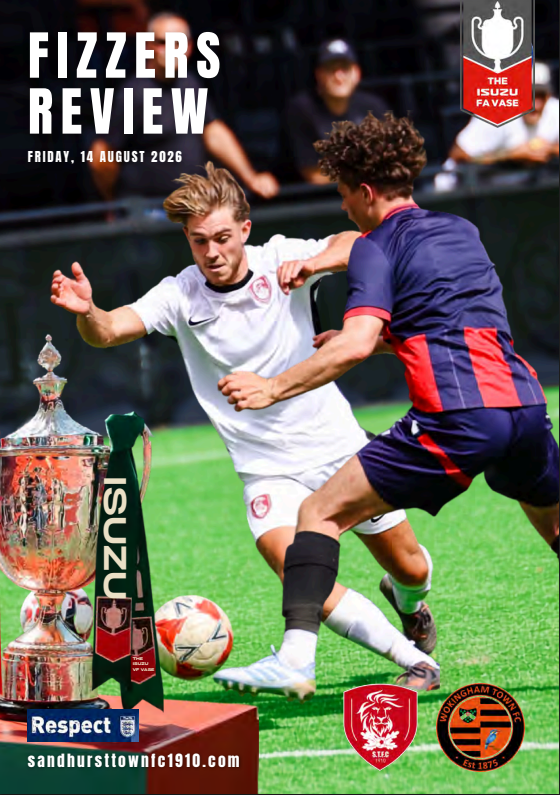 Sandhursttownfc's tweet photo. 📖 𝗠𝗔𝗧𝗖𝗛𝗗𝗔𝗬 𝗣𝗥𝗢𝗚𝗥𝗔𝗠𝗠𝗘

Tonight’s official matchday programme is now available to read online! 🔴⚪

Get ready for our FA Vase tie against Wokingham Town with the latest from inside the club.

👉 https://t.co/0uKgrSmMkI

See you at Bottom Meadow! https://t.co/iqhqE7r3bw