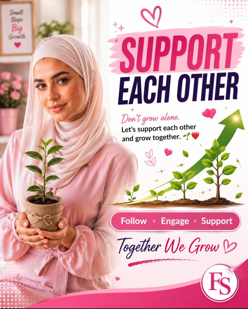 Feedo66's tweet photo. SUPPORT EACH OTHER

Supporting message

Don’t grow alone

Let’s support each other and grow together. ❤️ https://t.co/3vChlGqTHJ