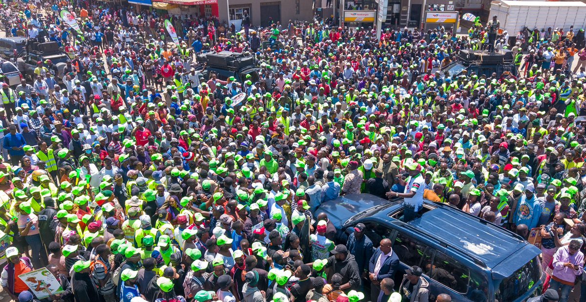 citizentvkenya's tweet photo. Sights from Gilgil during Rigathi Gachagua’s DCP Nakuru tour https://t.co/lKTmPtGIt4