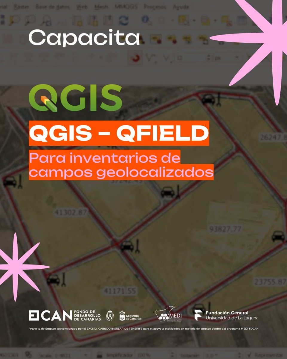 fg_ull's tweet photo. 🗺️ Aprende a analizar información geográfica con los cursos gratuitos de #Capacita.

Desde #QGIS hasta el trabajo de campo con #QField y el análisis espacial con #GeoDa, un itinerario para seguir creciendo profesionalmente.

¡Apúntate! 👇
🔗 https://t.co/e012Wo3bCL https://t.co/dXCGksNItj