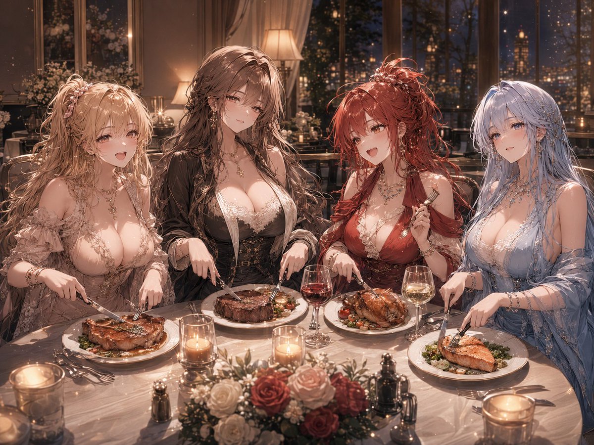 cuma8943's tweet photo. 写真集企画を考えています。

テーマは「食用動物の擬人化」。
豚・牛・鶏・サーモンの4人を、牧歌的な飼育風景から不穏な食肉加工、華やかな食卓までホラーテイストで描きたい。
興味あるレイヤーさん・モデルさん募集中です！

※画像はAI生成の制作イメージ
#創作撮影 #作品撮り #被写体募集 https://t.co/8oIbllA125