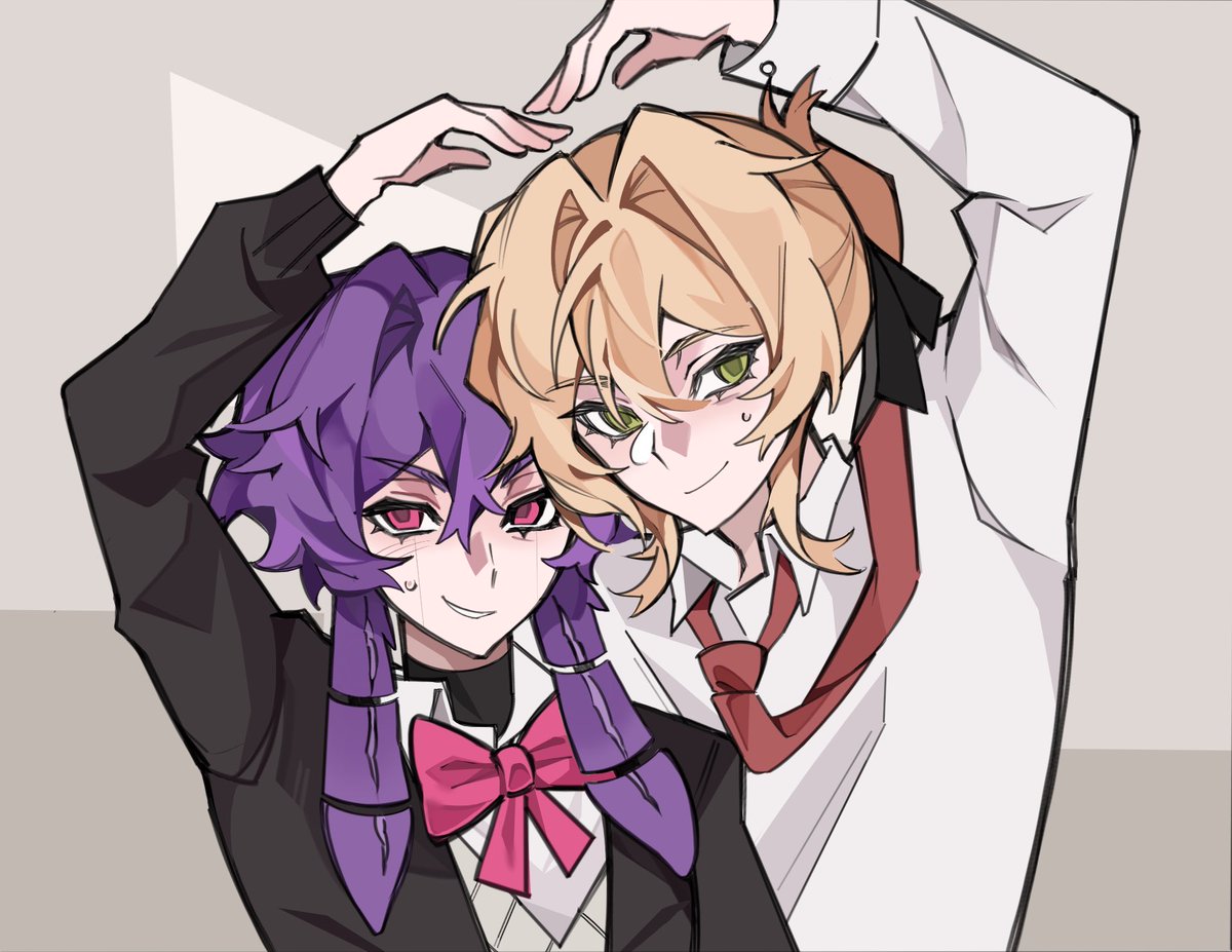 Dofiel_l's tweet photo. They lost a bet to tai (college au)
#sharplow https://t.co/O9Xpaw9IVJ