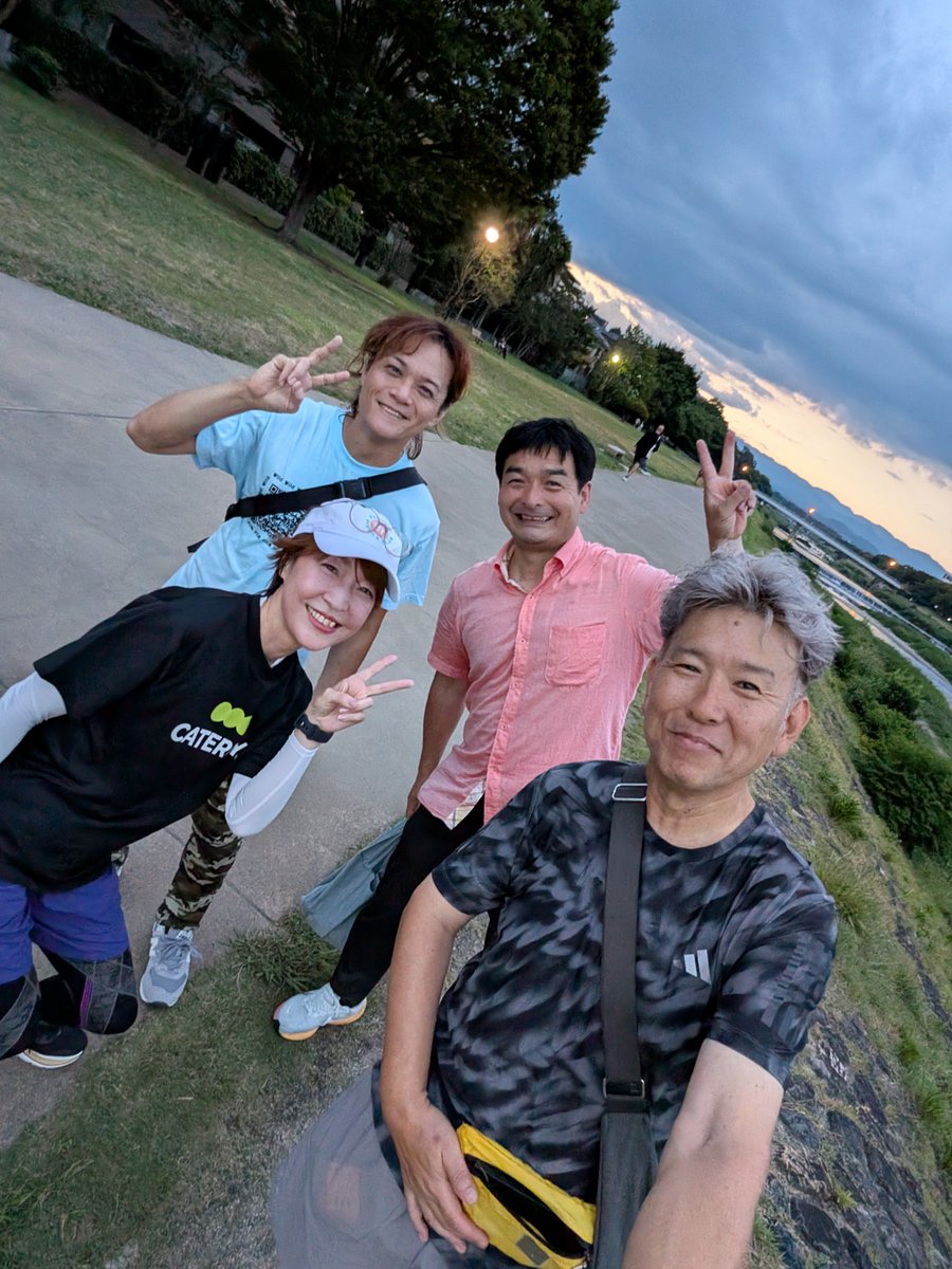 KyokoTsushima's tweet photo. Live!DoYouKYOTO?runチームでランニングしてたら、KBS京都の梶原アナと会いました🩷嬉しかったー！ https://t.co/he2wwXY7UI