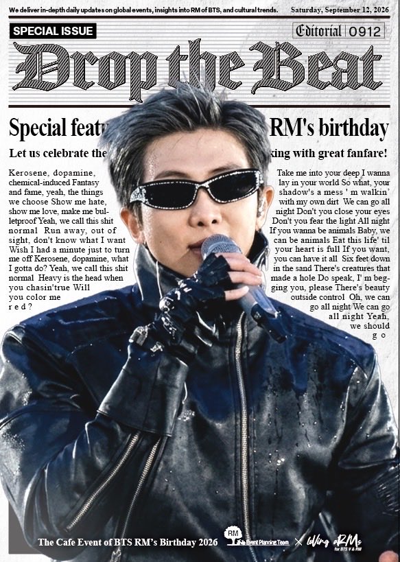 rmeventplanning's tweet photo. BTS RM センイルイベント
開催決定🎂

☕️開催期間
9/6（日）〜9/13（日）

☕️開催場所
新大久保　cafe ON様【@cafe_on_jp】

supported by
loVing aRMs様【@L0VINGARMS  】
chiyo様【@mix03】

今年も心強いサポートを頂き開催します！
皆さまのお越しをお待ちしております🐨

#BTS #RM
#DroptheBeat https://t.co/08o1lhiuE9