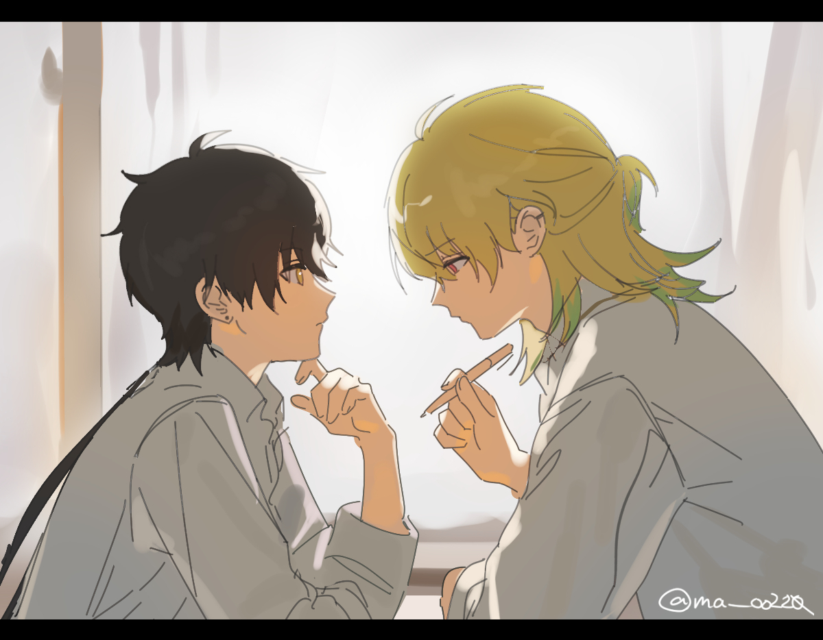 ma__oo220's tweet photo. 学パロ🧬🐈‍⬛♂ (webオンリー展示物より) https://t.co/UebJQUiyX4